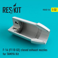 Reskit RSU32-0034 F-16 (F110-GE) closed exhaust nozzles (TAM) 1/32