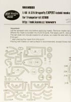 New Ware NWA-M0089 Mask A-37A Dragonfly EXPERT (TRUMP 02888) 1/48