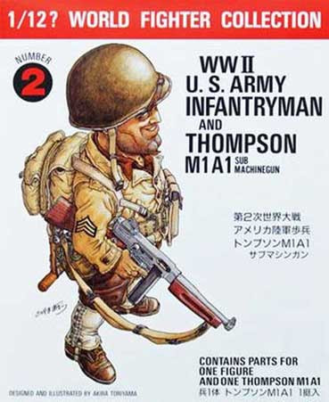 Fine Molds FT2 Американский пехотинец 2 МВ (с автоматом Thompson M1A1) 1/12