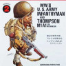 Fine Molds FT2 Американский пехотинец 2 МВ (с автоматом Thompson M1A1) 1/12