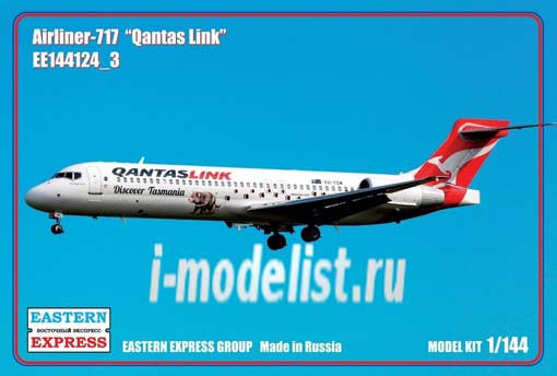 Восточный Экспресс 144124-3 Авиалайнер Б-717 Qantaslink ( Limited Edition ) 1/144