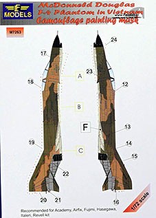 Lf Model M7263 Mask F-4 Phantom in Vietnam Camoufl.painting 1/72
