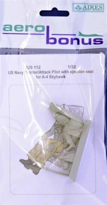 Aerobonus 320112 US Navy Pilot for A-4 with eject.seat (TRUMP) 1/32