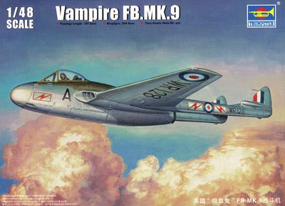 Trumpeter 02875 Vampire FB.MK.9 1/48