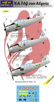 Lf Model C4411 Decals N.A. T-6G over Algeria 1/144