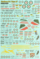 Print scale 72-229 Northrop F-5 Iranian Tigers (wet decals) 1/72