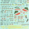 Print scale 72-229 Northrop F-5 Iranian Tigers (wet decals) 1/72