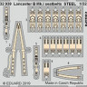 Eduard 32939 SET Lancaster B Mk.I seatbelts STEEL (HKM)