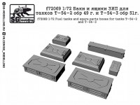 SG Modelling f72069 Баки и ящики ЗИП для танков Т-54-2 обр 49 г. и Т-54-3 обр 51г. 1/72