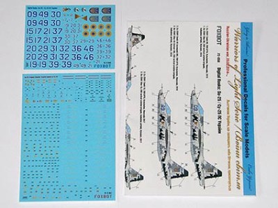 Foxbot Decals FBOT72056T Digital Rooks: Sukhoi Su-25 markings and stencils 1/72