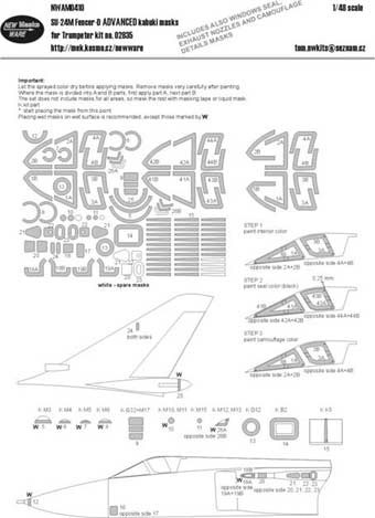 New Ware NWA-M0410 1/48 Su-24M Fencer-D ADVANCED (TRUMP 02835)