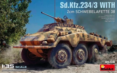 Miniart 35431 Sd.Kfz.234/3 with 2cm SCHWEBELAFETTE 38 1/35