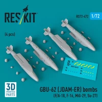 Reskit 72472 GBU-62 (JDAM-ER) bombs (4 pcs.) 1/72