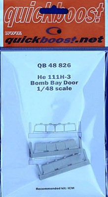 QuickBoost QB48826 He 111H-3 bomb bay door (ICM) 1/48