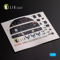 Reskit K72136 AVRO VULCAN B.2 Rear cockpit inter.3D (AIRF) 1/72