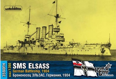 Combrig 3590WL German Elsass Battleship, 1904 1/350