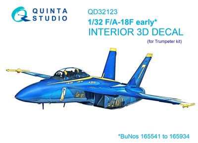 Quinta Studio QD32123 F/A-18F early (Trumpeter) 1/32