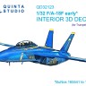 Quinta Studio QD32123 F/A-18F early (Trumpeter) 3D Декаль интерьера кабины 1/32