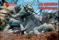 Mars MAR72017 U.S. Infantry (WWII) WWII with 37mm gun 1/72