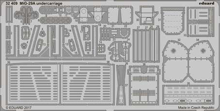 Eduard 32409 MiG-29A undercarriage 1/32