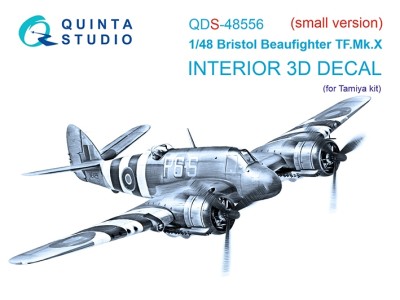 Quinta Studio QDS-48556 Bristol Beaufighter TF.Mk.X (Tamiya) (малая версия) 3D Декаль интерьера кабины 1/48