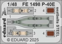 Eduard FE1498 P-40E seatbelts STEEL (EDU) 1/48