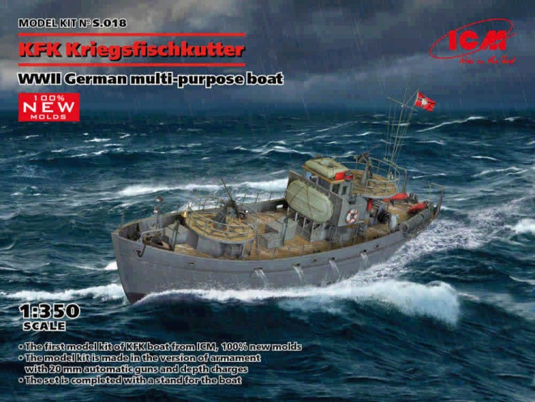 ICM S35018 KFK Kriegsfischkutter German boat WWII 1/350