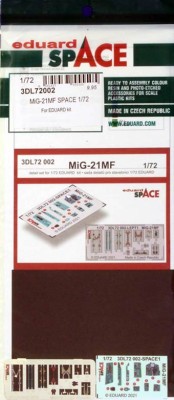 Eduard 3DL72002 1/72 MiG-21MF SPACE 3D (EDU)