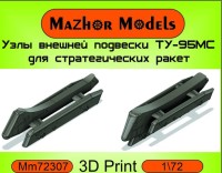 Mazhor Models MМ72307 Пилоны ТУ-95 для Х-55 (комплект 4 шт)
