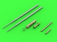 Master AM-32-069 MiG-17A/P/F (Fresco A, B, C) - 37mm and 23mm gun barrels set &amp; Pitot Tubes