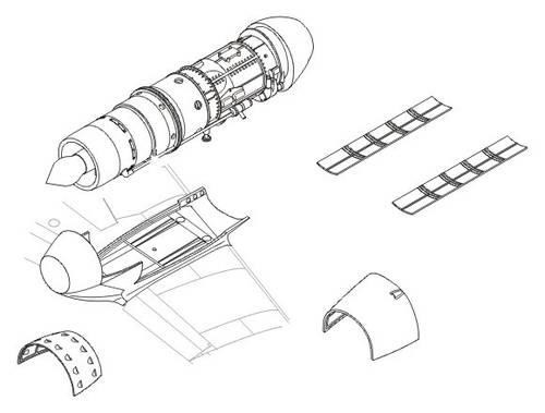 CMK 4115 Me 262A - engine set for TAM (Jumo 004) 1/48