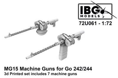 IBG Models U7261 MG15 Machine Guns for Go 242/244 1/72