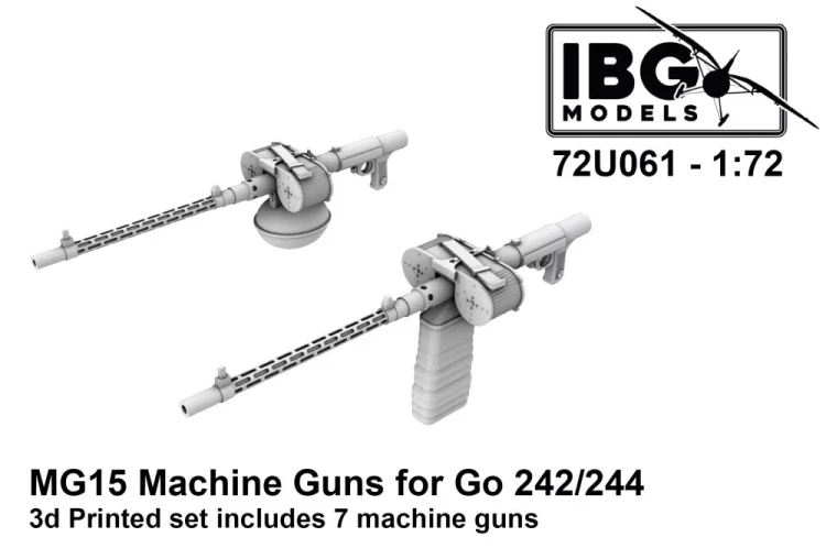 IBG Models U7261 MG15 Machine Guns for Go 242/244 1/72