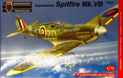 Kovozavody Prostejov 72074 Supermarine Spitfire Mk.VB 'Aces' (2x camo) 1/72