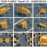 KV Models 72835 P-40B/C "Hawk"-81 (HOBBY BOSS #80209) + маски на диски и колеса US 1/72
