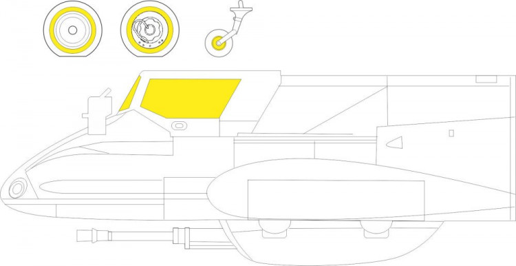 Eduard EX828 Mask Hs 129B TFace (H.2000/HAS) 1/48