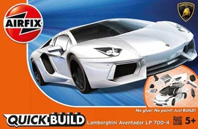 Airfix J6019 Lamborghini Aventador Белый (Сборка Без Клея) Б/М