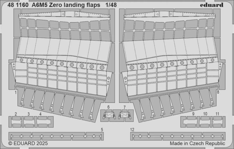 Eduard 481160 SET A6M5 Zero landing flaps (FINEM) 1/48