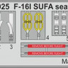 Eduard FE1025 1/48 F-16I SUFA seatbelts STEEL (HAS)