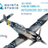 Quinta studio QD48095 Bf 109G-14 (для модели Eduard) 3D декаль интерьера кабины 1/48