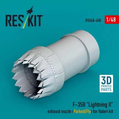 Reskit U48458 F-35B 'Lightning' exh.nozzle (Parked/Fly) 1/48