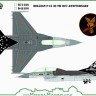 Model Maker Decals D48186 Belgian F-16 30th OCU anniversary. 1/48