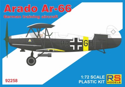 Rs Model 92258 Arado Ar-66 (4x camo Luftwaffe) 1/72