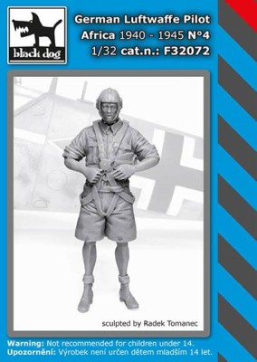 Black Dog F32072 German Luftwaffe pilot Africa 1940-45 No.4 1/32
