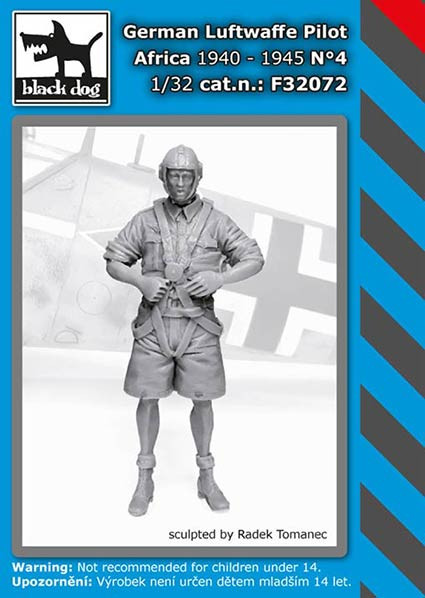 Black Dog F32072 German Luftwaffe pilot Africa 1940-45 No.4 1/32