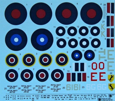 HM Decals HMD-72013 1/72 Decals Grumman Hellcat Mk I,II - Part 3