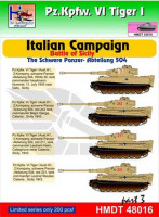 Hm Decals HMDT48016 1/48 Decals Pz.Kpfw.VI Tiger I Italian Campaign 3