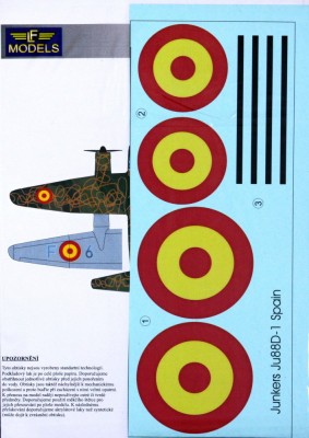Lf Model C32116 Junkers Ju 88D-1 over Spain (REV) декали 1/32