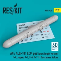 Reskit RSK48-420 AN / ALQ-101 ECM pod short 1/48