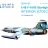 Quinta studio QD48150 F-104S (Hasegawa) 3D Декаль интерьера кабины 1/48